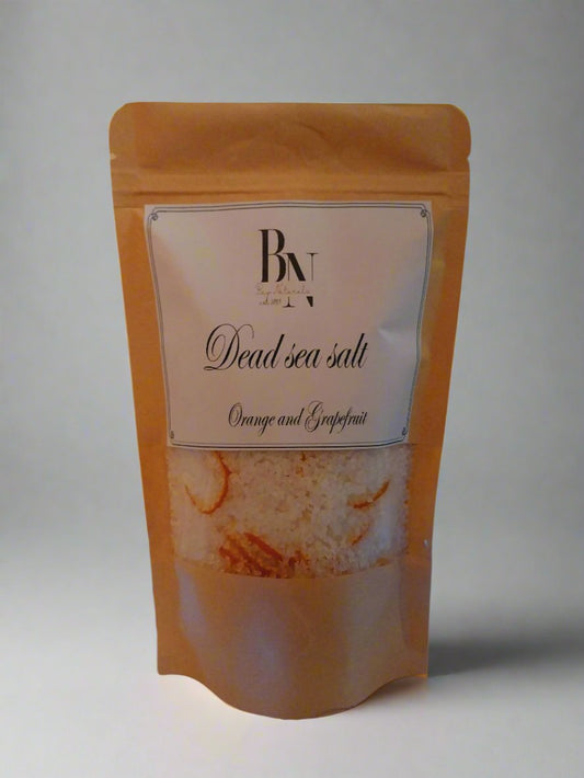 dead sea salt orange and grapefruit